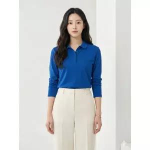 [하프클럽/크로커다일레이디]퍼플 크로커 데일리 카라 티셔츠 CLCSTS904