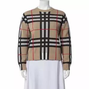 [버버리]Checkered technical cotton sweater 8070354 체크 테크니컬 코튼 스웨터 820100