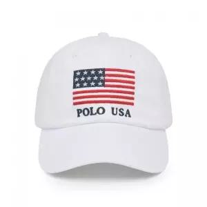 [폴로 랄프 로렌]POLO RALPH LAUREN 5%플래그 치노 볼 캡 - 화이트 MAPOHGS0J421323-100 898719