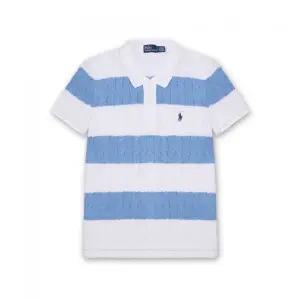 [폴로 랄프 로렌]POLO RALPH LAUREN 5%W케이블 니트 폴로 셔츠-화이트 WMPOKNINB920257-100 898603