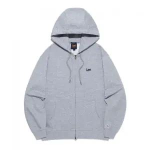 리 LEE 스몰 트위치 로고 후드 집업 그레이 LE2503HZ01GR 362916