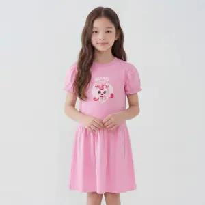 [레노마 이너웨어]티니핑 여아 하츄핑 순면 퍼프 5부 프릴 원피스PK OF16W64334_CJ