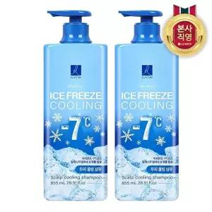 [LG생활건강][지성두피 전용] 엘라스틴 아이스프리즈 두피 쿨링 샴푸 멘솔향 855ml X 2개