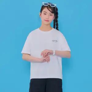 [오션스카이] [2color] 여아 그래픽 라운드 반팔