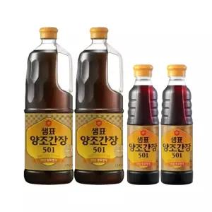 샘표 양조간장501, 1.7L+ 500ml 기획세트, 2개