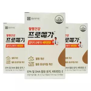종근당 혈행건강 프로메가 알티지 오메가3 비타민D 60캡슐 3개 CB