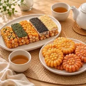 수제약과 오란다 강정 혼합 10개입 전통간식 체험팩