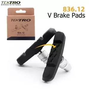 TEKTRO 836.12 자전거 브레이크 패드 저소음 내마모성 슈즈 산악 알루미늄 림 부품용