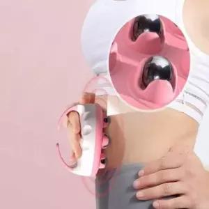 [셀러에이드]핑크 롤러 롤링 지압볼 마사지 셀프마사지기 어깨 림프