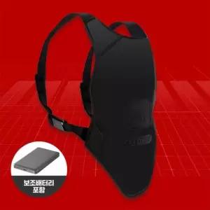 에코그린 USB 온열 열선 보온 방한 발열 조끼(보조배터리 포함)