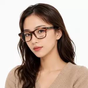 몽블랑 안경테 MB0203O 003 스퀘어 뿔테 안경