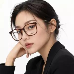 생로랑 안경테 SL632J 002 스퀘어 뿔테 안경