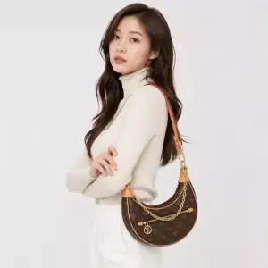 루이비통 루프 체인 숄더백 호보백 모노그램 M81098