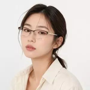 에스까다 안경테 VES966F 001A 스퀘어 티타늄 안경