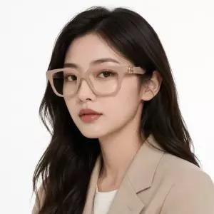 구찌 안경테 GG1536O 003 스퀘어 뿔테 안경