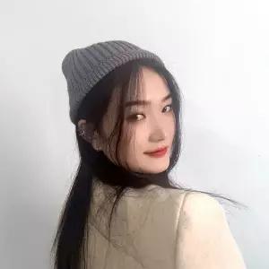 [콩심팥심]PL 미니멀 숏비니 포엔 니트 숏비니(그레이) No13