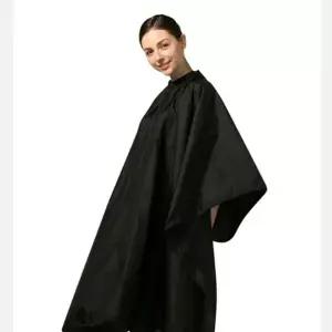 swK 헤어 커트보 블랙 미용 이발가운 가운 미용실 컷트보