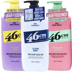 LG 46cm 데오드란트 샴푸 바디워시 클린민트 클린솝 스파클링시트러스 600ml x1개