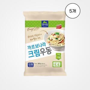 [면사랑] 까르보나라 크림우동 360g x 5개 (냉동)