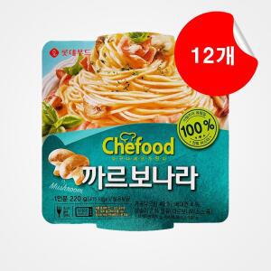 [롯데푸드] 쉐푸드 까르보나라 스파게티 220g, 12개