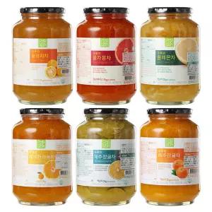 초록원 액상차 2kg x 2개 (유자차 레몬차 자몽차 생강차)