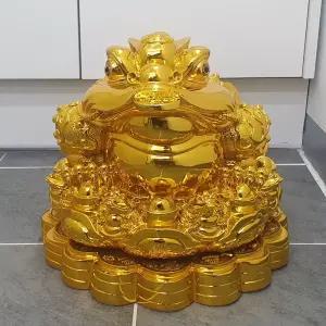 대왕 초대형 황금삼족두꺼비 풍수인테리어소품 개업선물