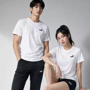 [30%즉할]푸마 반팔 티셔츠 반팔티 반바지 세트 여름 운동복 의류 남성 여성 남자 여자