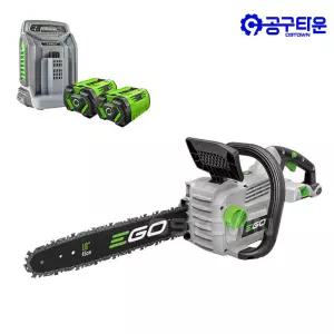 이고파워 CS1800E 충전 체인톱 56V 10.0Ah 2팩 45cm 91x31T 톱날 포함