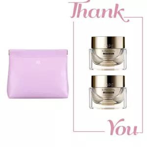 시그니처 라벤더 파우치 & 아이오페 슈퍼바이탈 크림 리치 28ml (14ml 2개) 세트