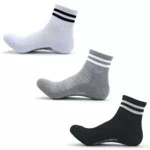 [1PACK] 남성용 투라인 단목양말 / 남자 스포츠 양말 발바닥 두꺼운 이중바닥 쿠션 골프 헬스 런닝 운동 테니스 배드민턴 아웃도어 국산 겨울