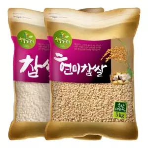 국산 찹쌀 5kg+현미찹쌀 5kg 혼합곡