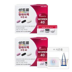 센트룸 원데이팩 우먼 40, 2개 + 증정(쇼핑백, 1개+스윔백, 1개)
