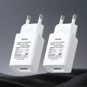 5V1A USB 저전력 저속 충전 어댑터 멀티 충전기 2개