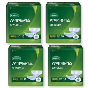 유한킴벌리 디펜드 에이플러스 겉기저귀 일반 특대형 10매 4팩