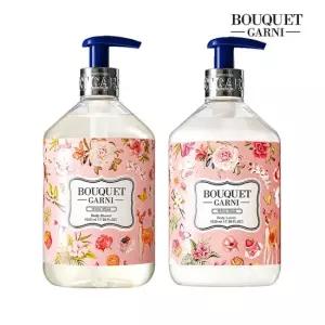 부케가르니 딥 퍼퓸 화이트머스크향 520ml 바디워시 x1개+바디로션 x1개