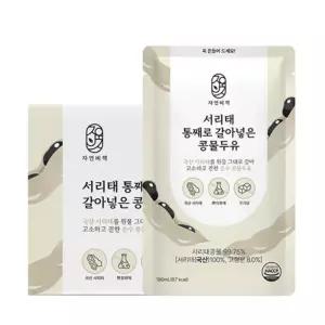 국산 서리태 담백한맛 온가족간식 통째로 갈아넣은 걸쭉한 콩물두유 180ml 30개