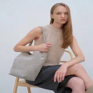아떼 바네사브루노 액세사리 25FW [PANIER] 베이지 스웨이드 파니에 버킷백 L AABA5F202I3