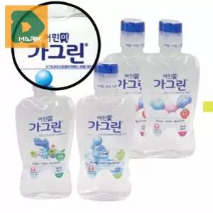 어린이 충치예방가글 4개 양치 가글링 케어 휴대용 스틱 입냄새 구강 청결제 덴탈 제거 등교 액상 유치원