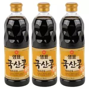 샘표 국산콩 양조간장 프리미엄 860ml 3개