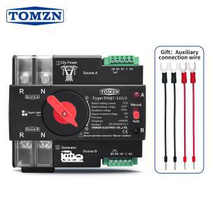 TOMZN 레일 ATS AC 전원 이중 220V 전기 자동 스위치 선택 230V 전환