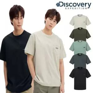 [디스커버리](광주신세계)[25SS] 디스커버리 남성 프레시벤트 우븐 가슴포켓 반팔 티셔츠 (DMRS81053)