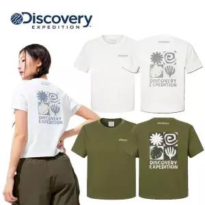 [디스커버리](신세계 사우스시티)[정상가 59,000원] 프레시벤트 여성 워싱 크롭 아웃도어 프레임 그래픽...