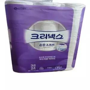 유한킴벌리 크리넥스 3겹 순수소프트 화장지 24롤 28m 1팩