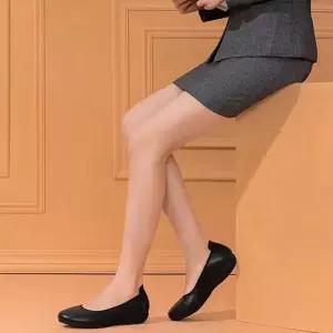 소가죽 펌프스 근무화 로우굽 미들굽 여성구두 오피스 데일리슈즈