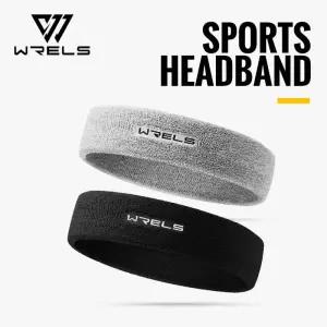 WRELS 땀 흡수 스포츠 흡습성 운동용 코튼 테리 천 스?밴드 테니스 농구 러닝 짐 헤드밴드