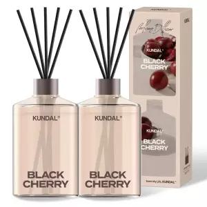 쿤달 시그니처 디퓨저 인테리어 퍼퓸 세트 블랙체리 500ml 2개
