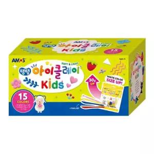 아모스 탱탱 아이클레이 15색 혼합세트 50g 14색+80g 흰색)도구포함