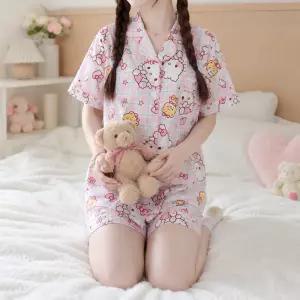쁘띠 헬로키티 반팔 잠옷 세트
