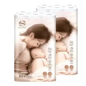 클리어 화장지 3겹 30m 30롤 3팩 두루마리 화장실 화장지