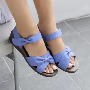 지쎄수제화 천연가죽 펠레 스트랩 플랫샌들 3.5cm